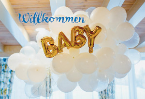 Glückwunschkarte zur Geburt - Willkommen Baby