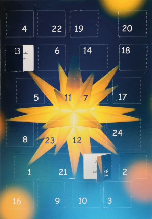 Adventskalenderkarte - Glückliche Momente für jeden Tag