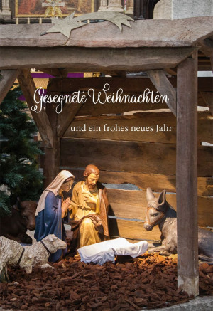 Glückwunschkarte - Gesegnete Weihnachten und ein frohes neues Jahr