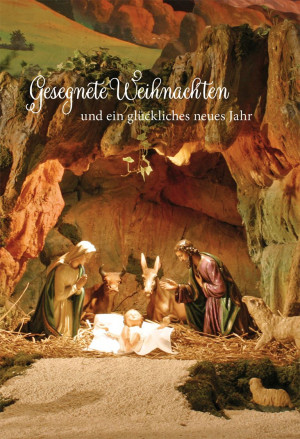 Glückwunschkarte - Gesegnete Weihnachten und ein glückliches neues Jahr