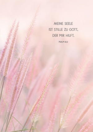 Trauerkarte - Meine Seele ist stille zu Gott...