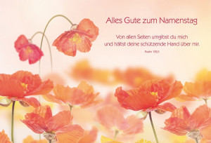 Glückwunschkarte - Alles Gute zum Namenstag