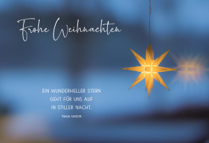 Glückwunschkarte - Frohe Weihnachten