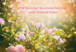 Glückwunschkarte - Herzliche Glückwünsche zum Geburtstag