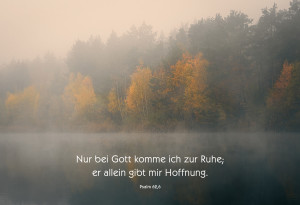 Trauerkarte - Nur bei Gott komme ich zur Ruhe...