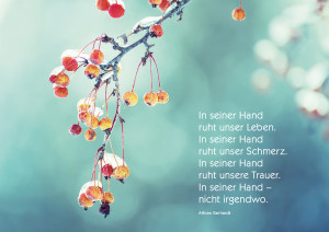 Trauerkarte - In seiner Hand...
