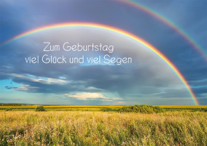 Glückwunschkarte - Zum Geburtstag viel Glück und viel Segen