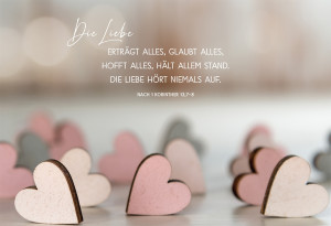 Glückwunschkarte zur Hochzeit - Die Liebe...