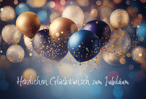 Glückwunschkarte - Herzlichen Glückwunsch zum Jubiläum