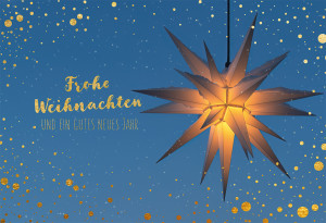 Weihnachtskarte - Frohe Weihnachten und ein gutes neues Jahr