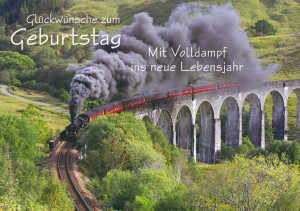 Postkarte Glückwünsche zum Geburtstag