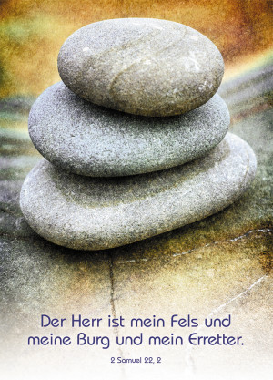 Postkarte Der Herr ist mein Fels