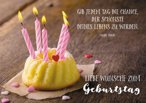 Postkarte Liebe Wünsche zum Geburtstag