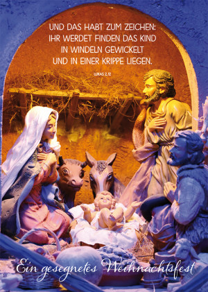 Postkarte Ein gesegnetes Weihnachtsfest