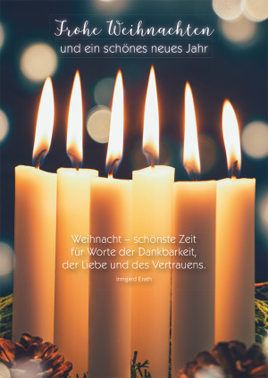 Postkarte Frohe Weihnachten und ein schönes neues Jahr