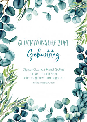 Postkarte Glückwünsche zum Geburtstag