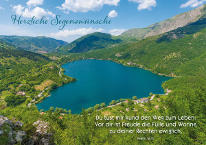 Postkarte zum Geburtstag Herzliche Segenswünsche