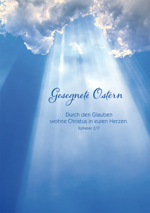 Postkarte Gesegnete Ostern