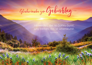 Postkarte - Glückwünsche zum Geburtstag