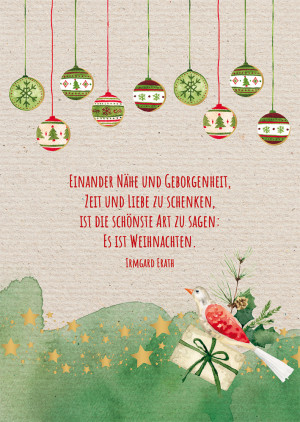 Postkarte - Es ist Weihnachten