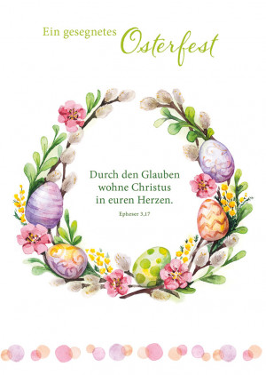 Postkarte  Ein gesegnetes Osterfest