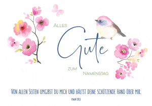 Postkarte - Alles Gute zum Namenstag