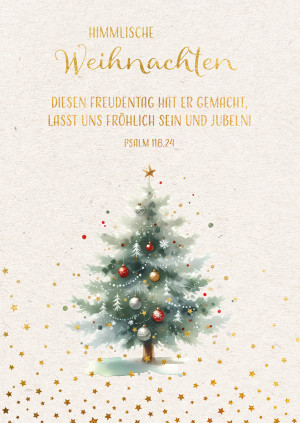 Postkarte - Himmlische Weihnachten