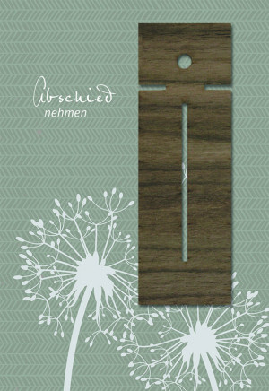 Doppelkarte Abschied nehmen