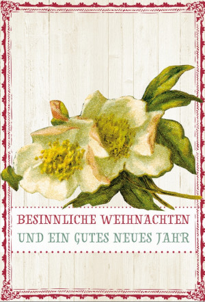 Glückwunschkarte Besinnliche Weihnachten und ein gutes neues Jahr
