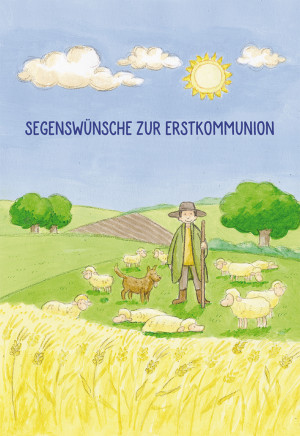 Glückwunschkarte Segenswünsche zur Erstkommunion