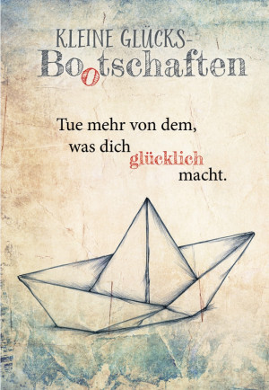 Klappkarte Kleine Glücks-Bootschaften