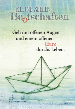 Klappkarte Kleine Seelen Bootschften