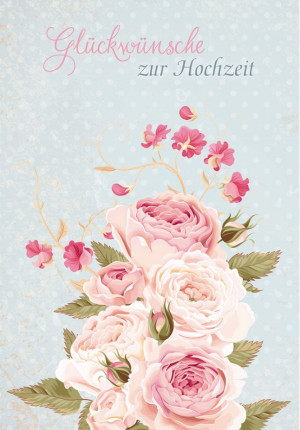 Glückwunschkarte Glückwünsche zur Hochzeit