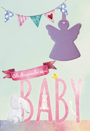 Glückwunschkarte zur Geburt Glückwünsche zum Baby
