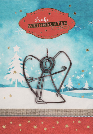 Glückwunschakrte Frohe Weihnachten