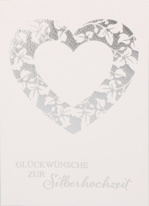 Glückwunschkarte Glückwünsche zur Silberhochzeit