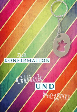 Glückwunschkarte Zur Konfirmation Glück und Segen