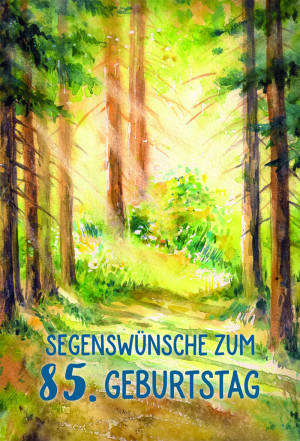 Glückwunschkarte Segenswünsche zum 85. Geburtstag