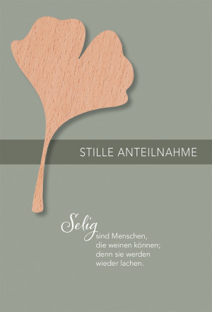 Trauerkarte Stille Anteilnahme
