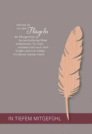 Trauerkarte In tiefem Mitgefühl
