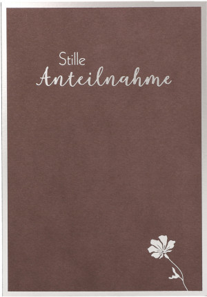 Trauerkarte Stille Anteilnahme