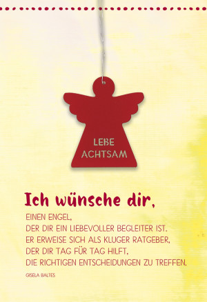 Klappkarte Lebe achtsam