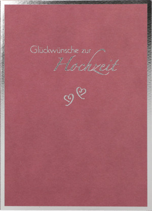 Glückwunschkarte Glückwünsche zur Hochzeit