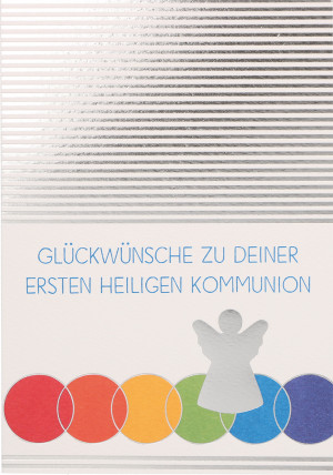 Glückwunschkarte Glückwünsche zu deiner ersten heiligen Kommunion