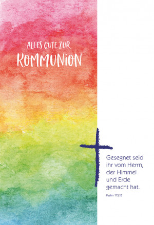 Glückwunschkarte Alles Gute zur Kommunion