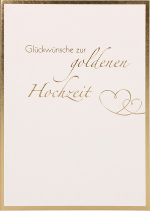 Glückwunschkarte Glückwünsche zur goldenen Hochzeit
