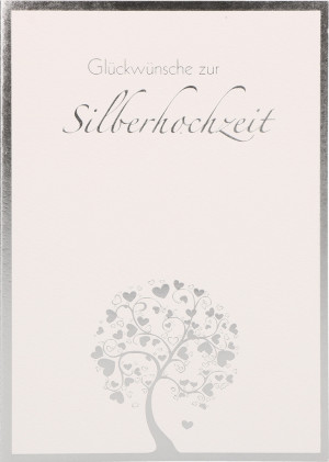 Glückwunschkarte Glückwünsche zur Silberhochzeit