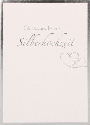 Glückwunschkarte Glückwünsche zur Silberhochzeit