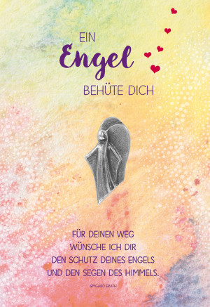 Glückwunschkarte zum Geburtstag Ein Engel behüte dich