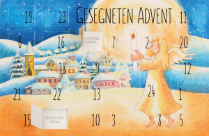 Adventskalenderkarte - Gesegneten Advent